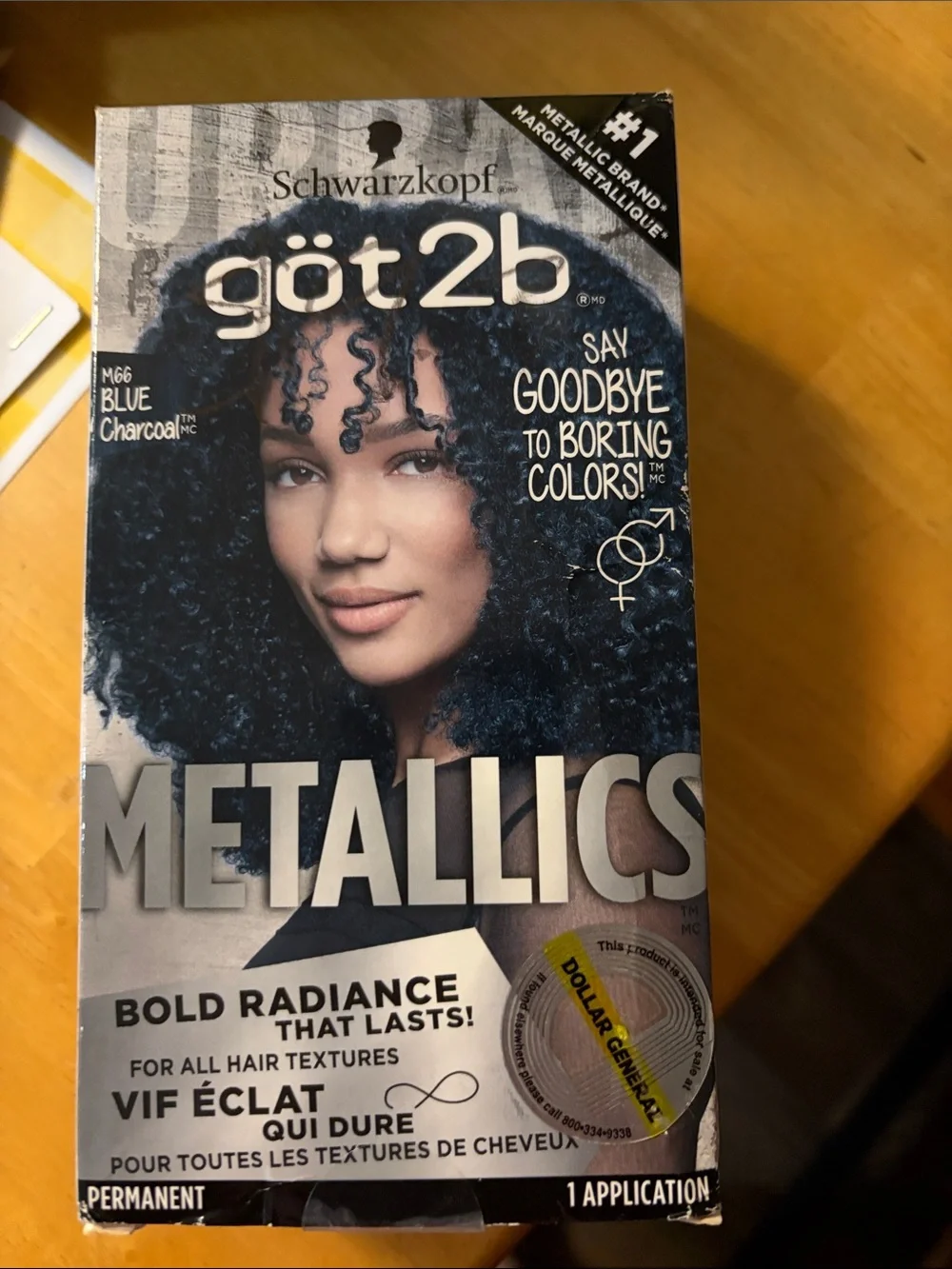 Metallics Permanent Hair Color - Blue Charcoal